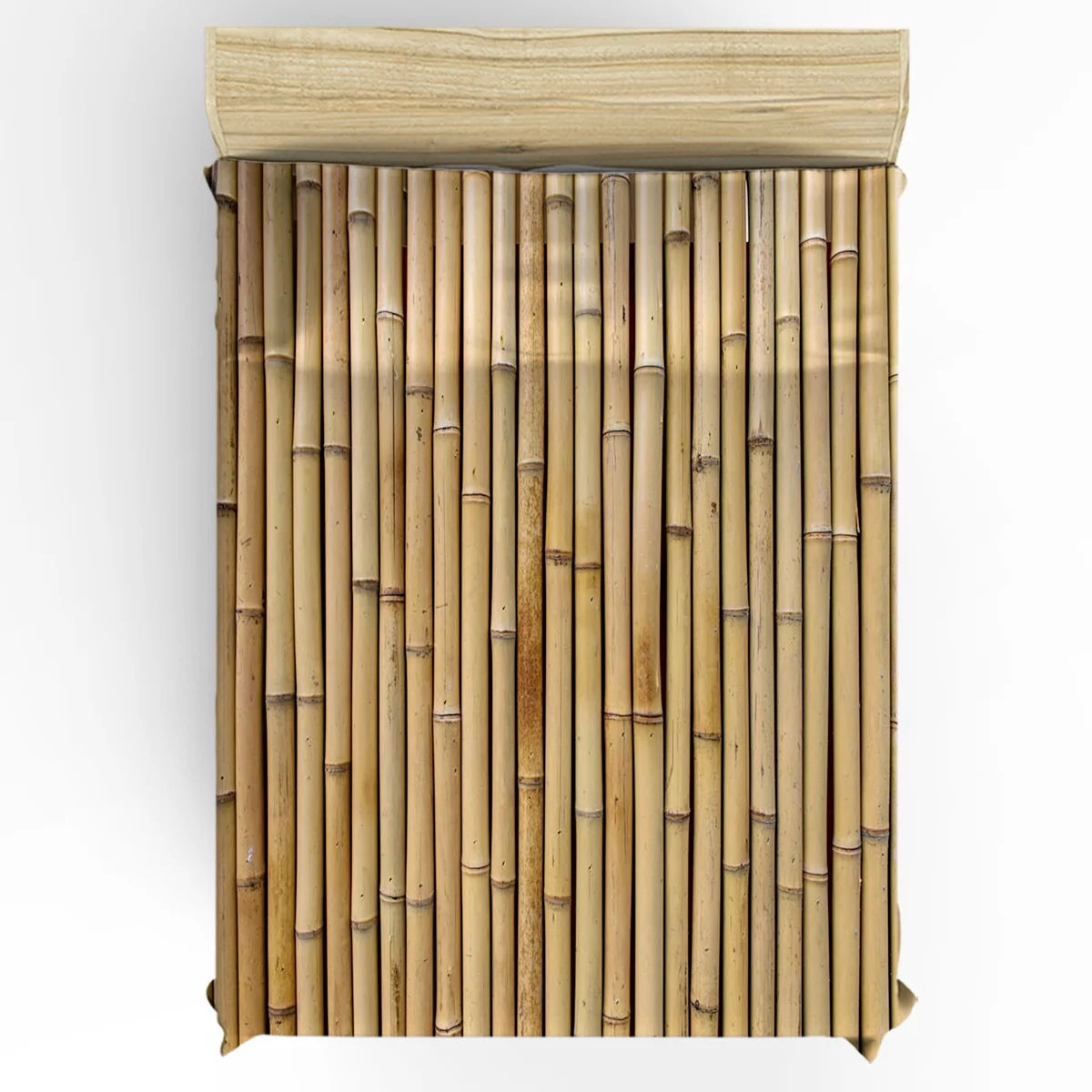 Retro Bamboo Ošumelé Rastlín Vlastné posteľná bielizeň Vybavené List Pár Matrac Kryt S Elastické Domov Manželská Posteľ Plechu(č obliečky na vankúše)