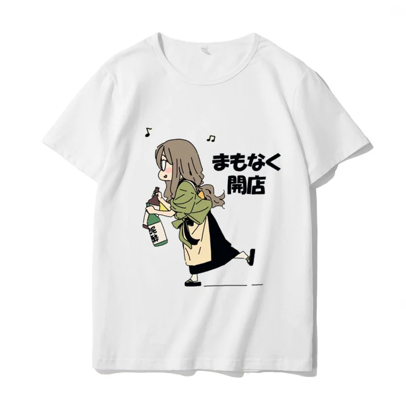 Ženské Cargo Tees Oblečenie Ulici Blúzky Harajuku Kawaii Dievčatá Oblečenie Roztomilý Japonské Anime Grafické Tričko dámske Tlačiť T-shirt