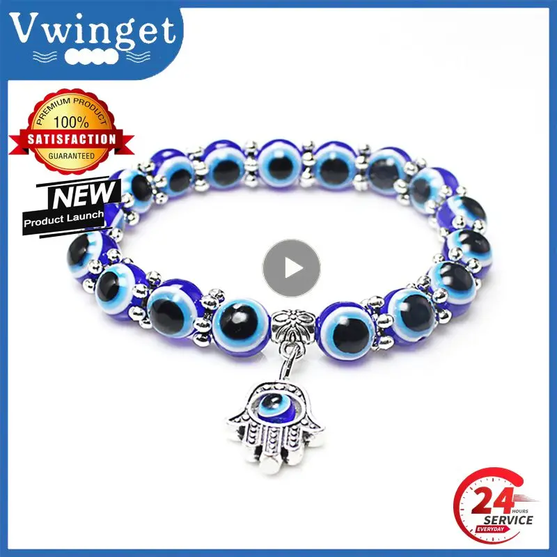 1~10PCS turecký Blue Devil Oko Živice Náramky Želanie Ručné Bezpečnosti Šťastie, Oko, Ruka Z Fatimy Medusa ' s Eye Náramky Jewlery