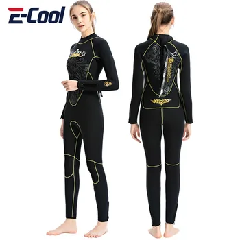 Neoprénové Oblek pre Ženy celého Tela Potápanie Vyhovovali Neoprénový Oblek pre Surfovanie, Šnorchlovanie Spearfishing Zimné Kúpanie v Teple 5mm
