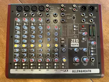 Allen & Heath ZED-10FX 10-kanálový Mixer s USB Audio Rozhraním a Účinky