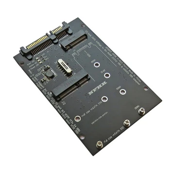 M. 2 NGFF MSATA SSD 2,5 Palcový SATA 6.0 gb / S 2 V 1 Adaptér Converter Kartu Podpory PC Prenosný Pevný Disk Diagram