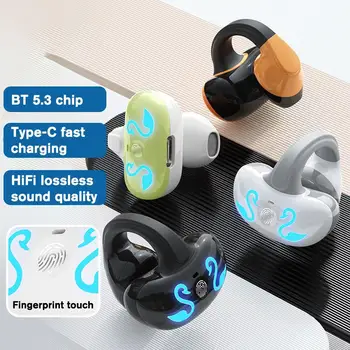 Bluetooth 5.3 Headset Nepremokavé HiFi Stereo Športové Slúchadlá S Mikrofónom Bezdrôtové Slúchadlá Ear Klip Pre Xiao IPhone