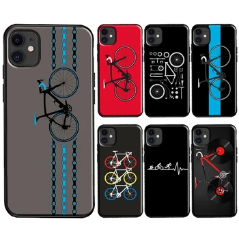 Bicykel Bicykli jazda na Bicykli puzdro Pre iPhone 8 6 7 Plus SE 2020 Kryt Pre iPhone XR X XS 11 12 14 Pro Max 13 mini Coque