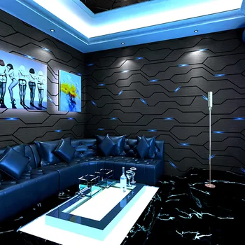KTV Tapety Tapety 3D Stereoskopické Technológie, Internet Kaviareň v Pozadí Live Tému E-sports Hotel Dekorácie na stenu krytiny