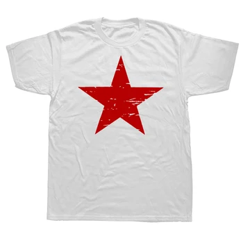 EÚ Veľkosť Bavlnené Tričko, Červená Komunistická Hviezda Tee Topy Okrúhlym Výstrihom, Krátke Rukáv Karl Marx Tričko Oblečenie Bežné Základné T-shirts