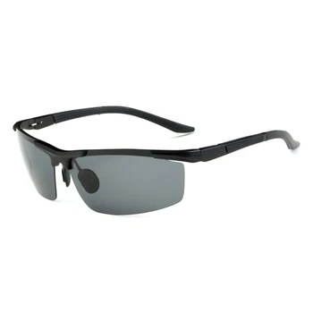 Slnečné okuliare pre Mužov TOMYE 8530 Klasické Hliníka, Horčíka Rám, Čierne Vonkajšie Cyklistické Polarizované Športové Bežné Okuliare