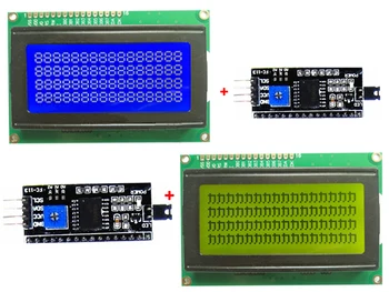 5V 1PCS 1604 16x4 16*4 164 Znakov LCD Displeja Modul S Modrá/Žltá IIC I2C Port HD44780 Ovládač Pre Priemyselné R3 urob si sám