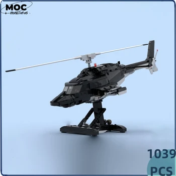 Moc Stavebné Bloky Special Ops Vrtuľník Airwolf Bell 222 Modelu Technológie Tehly DIY Montáž Lietadla, Hračky Pre Deti Deti