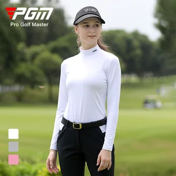 PGM golf Ženy Dlhý Rukáv T Košele Outdoorové Športy Klesnutie Dámske Tričko Slim Fit na Jeseň v Zime v Teple YF389