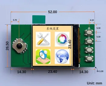 IPS 1.3 palcový TFT LCD Displej Modul ST7789 Jednotky IC 240(RGB)*240