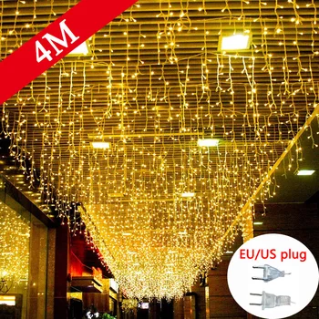 LED Záves Cencúľ String Svetlo Časti 0.6-0.8 m Dekorácie pre Domov Zimnej Ulici Převisové Dekorom Vianočné Girlandy Vonkajšie EÚ/USA