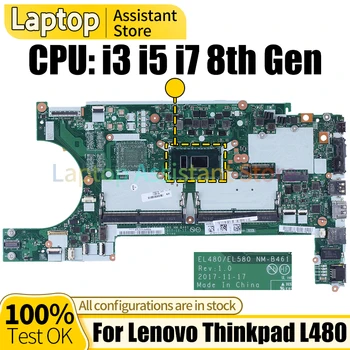 Pre Lenovo Thinkpad L480 Notebook Doske NM-B461 01LW375 01LW293 02DC004 02DC301 i3 i5 i7 8. Gen Notebook Doska