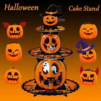 Halloween Themed Povrch Displeja Oko-lov Halloween Cake Porasty viacvrstvové Tekvica pre Slávnostné pre Zobrazenie na Halloween