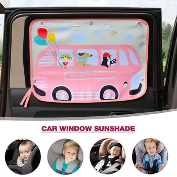 Slnečník Pre Auto Window UV Dôkaz Cartoon Deti Baby Bočné Okno Slnko Blok Okno Odtiene Pre Dochádzanie Cestovné tepelná Ochrana