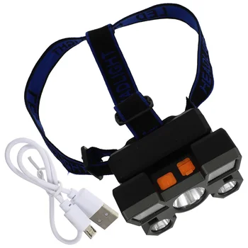 Nabíjateľné Baterky Svetlomet Vonkajší Reflektor Pracovný Hlava-montáž Praktické USB LED Cestovanie