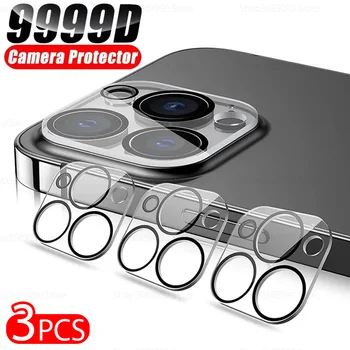 3KS Telefón Objektív Fotoaparátu Chránič Pre iPhone 15 Pro Max Plus 15Pro iphone15 ProMax Úplné Pokrytie Späť Objektív Ochranné Kalené Sklo