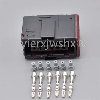 1Set 6 Pin plynový Pedál Snímač Konektor Pre Chevrolet Fiat Hyundai VW AUDI Kia Mitsubishi 6-929264-2 6-929265-2
