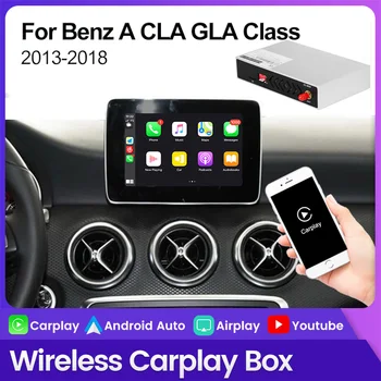 Bezdrôtové Carplay Pre Mercedes-Benz A CLA GLA Triedy W176 W117 W118 X156 Android Auto SiRi Hlas Podporou Netflix Spotify MAPU