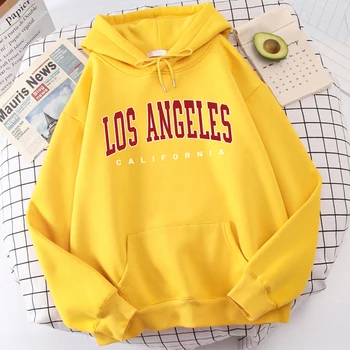 Los Angeles, Kalifornia, pánske Oblečenie, Módne All-Zápas Streetwear Pohodlné Harajuku Hoodie Jednoduchosť Veľké Veľkosť Mikiny Mužov