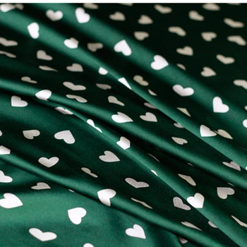 Hodvábny Satén Stretch Lete Textílie Príde Láska 3 Farby Lásky Série Odolných Verzia Top Apretovanie Textílií Podľa Meter