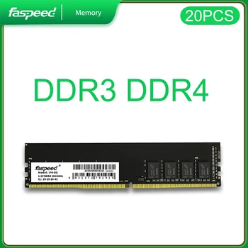 20PCS FASPEED DDR4 Pamäte DDR3 4GB 8GB 16GB 1600MHZ 2666MHZ 1.2 V, 1,5 V Memoria Ram PC3 PC4 DIMM Stolné PC, pre procesory AMD Intel