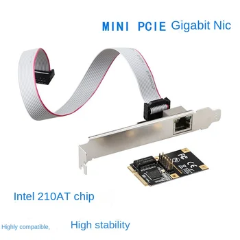 MPCIe Mini Gigabit PCIe Sieťová Karta Ploche Sieťová Karta 1000M Káblové Sieťové Karty I210 Čip