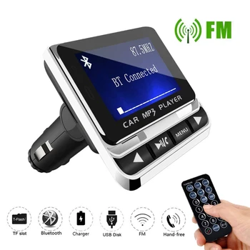 Auto FM Vysielač Bluetooth, MP3 Prehrávač Hudby 1.4 Palcový LCD Displej Handsfree Hovor Rýchle Nabíjanie Adaptér FM Modulátor zender