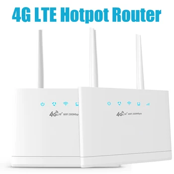 R311 4G Router, Bezdrôtový Modem 300Mbps Externé Antény s SIM Karta, Slot na Internet Široké Pokrytie pre Domáce Kancelárie