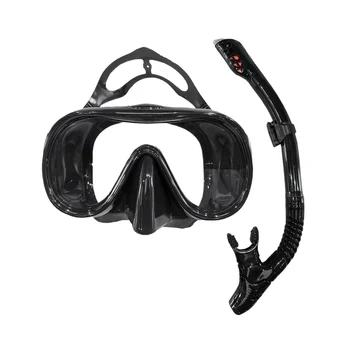 Potápanie Maska Šnorchel Anti-Fog Potápačská Maska Šnorchel Úplne Suché Trubice Pod Vodou Plávať Zariadenia Black
